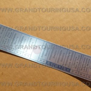Fuse box label - Italian, offset
